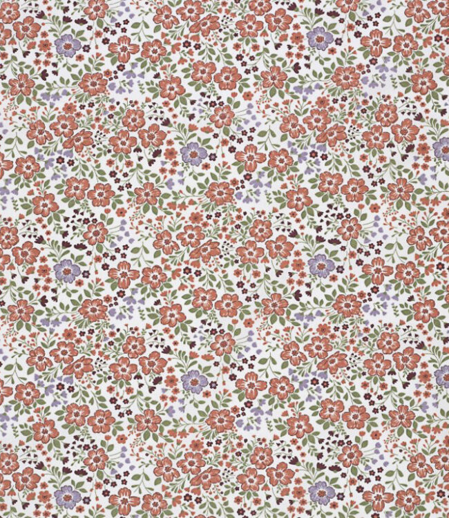 be trendy roze bloemetjes - poplin katoen