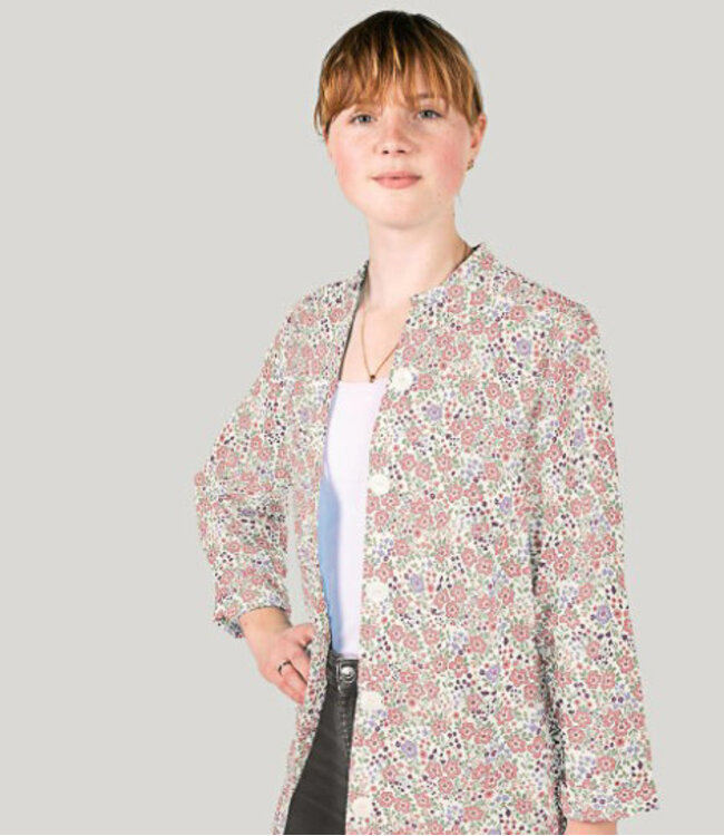 be trendy roze bloemetjes - poplin katoen