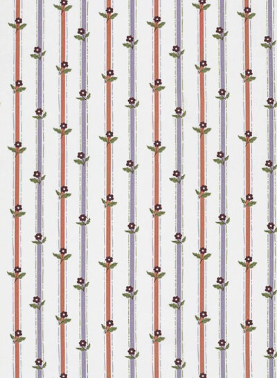 stripes and flowers - cotton poplin