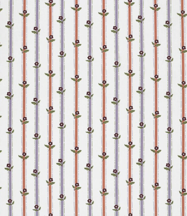 streepjes en bloemen - poplin katoen