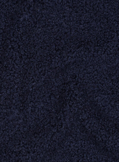 marineblauw - teddy boucle double face met fleece