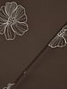 Bruin linnen blend embroidery flowers