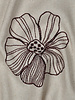 natural linen blend embroidery flowers