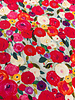 shiny colorful flowers - geweven viscose