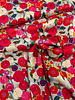 shiny colorful flowers - geweven viscose