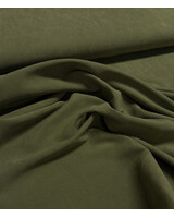 khaki - soepelvallende jassenstof - peach touch