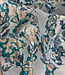 shiny light blue - woven jacquard