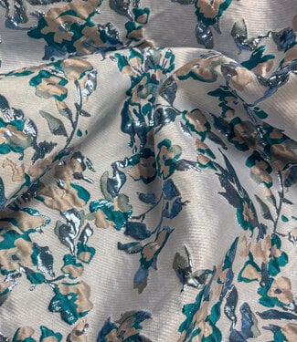 shiny light blue - woven jacquard