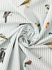 Birds and stripes - cotton