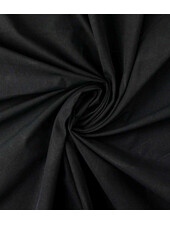 black stonewashed poplin cotton