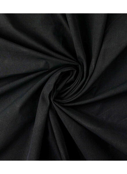 black stonewashed poplin cotton