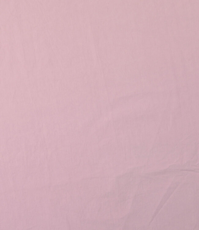 lila roze - stonewashed popeline katoen