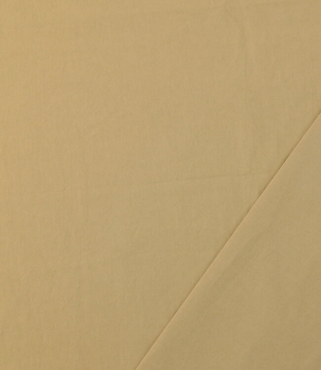 beige - stonewashed popeline katoen