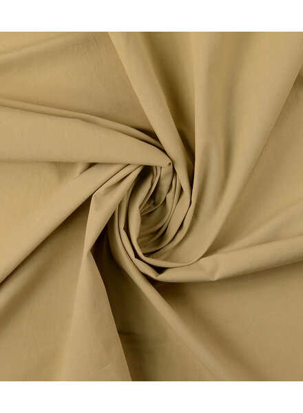 beige - stonewashed popeline katoen