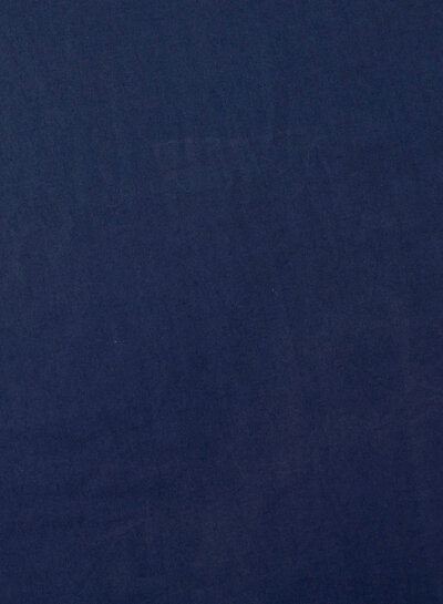 marineblauw - stonewashed popeline katoen