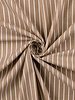 Madeline vertical stripes beige and white - cotton