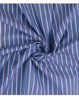 Madeline Vertical stripes white and blue - cotton
