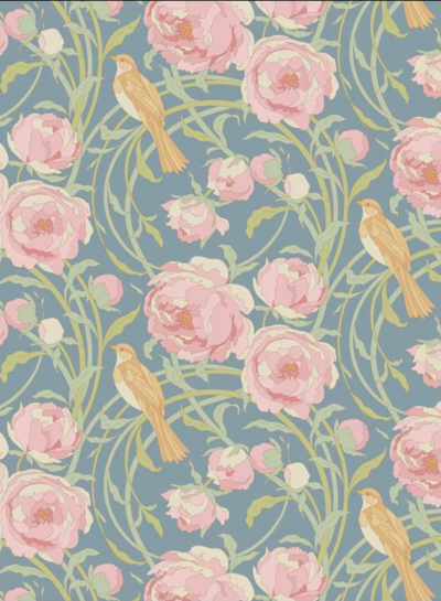 Tilda Songbird - Cora Blue - cotton