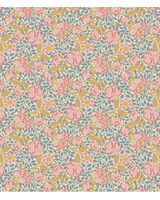 Tilda Songbird - Flora Blue - katoentje