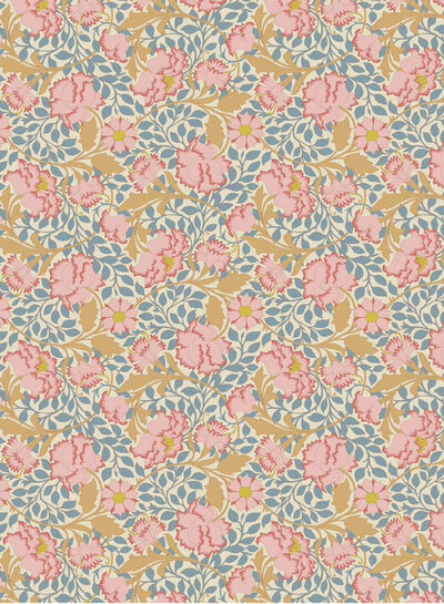 Tilda Songbird - Flora Blue - cotton