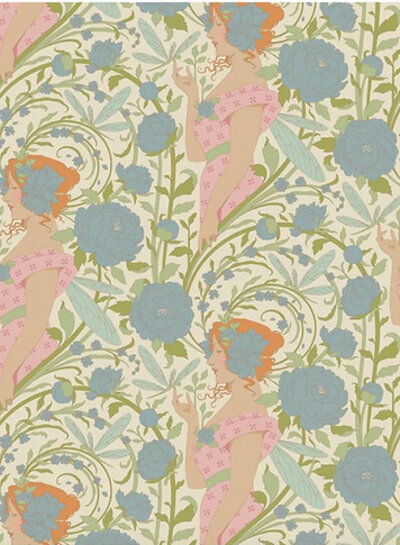Tilda Songbird - Aubery Blue - katoentje