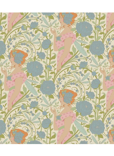 Tilda Songbird - Aubergy Blue - cotton