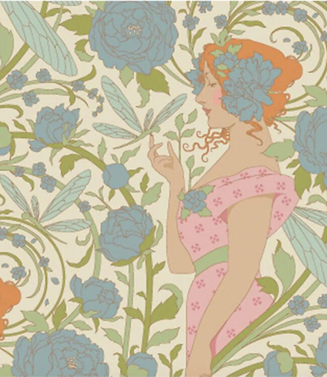 Tilda Songbird - Aubery Blue - katoentje