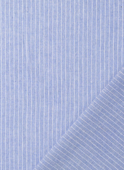 vertical stripes - cotton blend with linen look