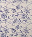 marine geborduurde bloemen - voile