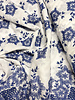 embroidered flowers with border and scalloped edge - cotton voile
