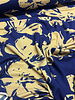 cobalt blue and beige - beautiful viscose jersey