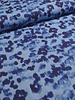 blue abstract spots - woven viscose