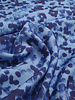 blue abstract spots - geweven viscose