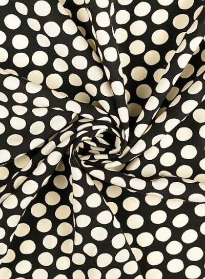 polka dots - viscose poplin