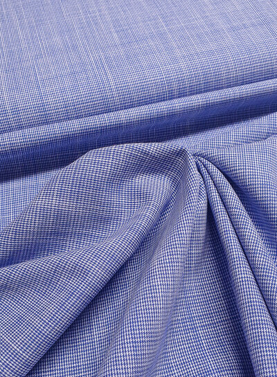 jeansblauw hele fijne pied de poule soepele katoen