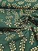 leaves flessengroen batik katoen