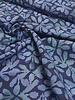jeansblauw op navy  batik viscose