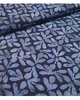 jeansblauw op navy  batik viscose