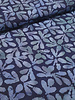 jeansblauw op navy  batik viscose