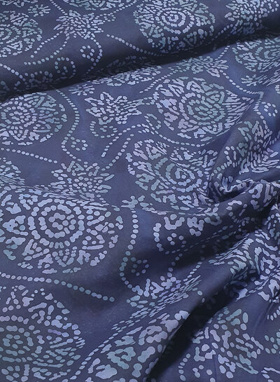 bloemen navy batik viscose 003