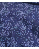 floral navy batik viscose 003