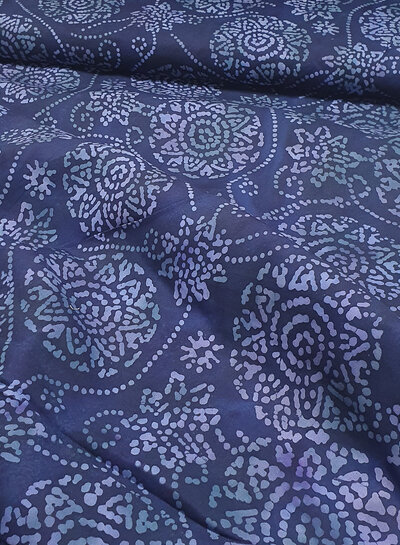 bloemen navy batik viscose 003