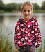 lila flowers - zachte sweater