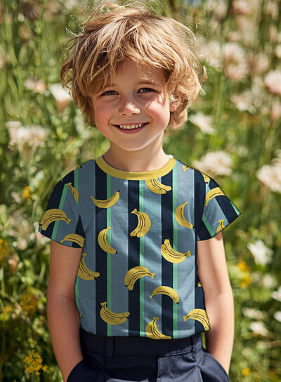 strepen en bananen - tricot