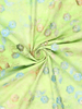 Madeline relief flower - cotton embroidery - tie dye lime green