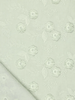 Madeline Embossed flower - cotton embroidery - mint green
