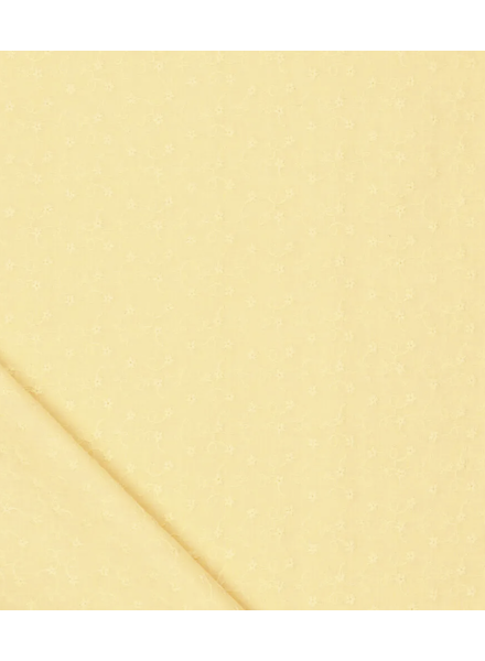 yellow daydream embroidery cotton - scallop border