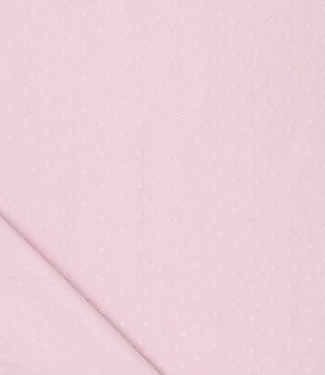 pink daydream embroidery cotton - scallop border