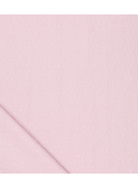 pink daydream embroidery cotton - scallop border