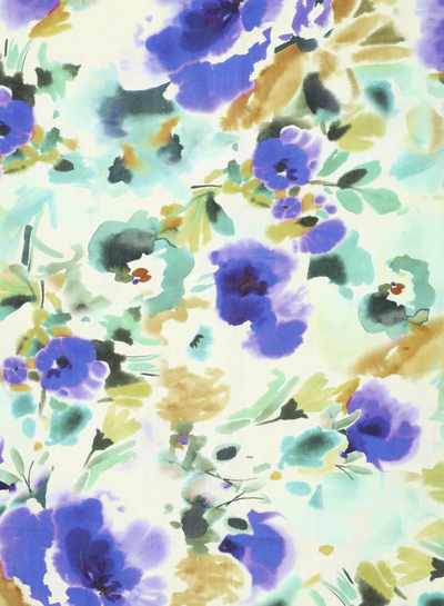 Madeline tuscany flowers - linen viscose